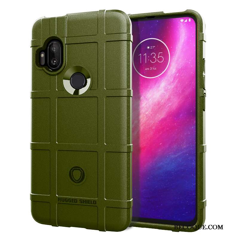 Motorola One Hyper Bordure Simple Coque De Téléphone Protection Étui Incassable