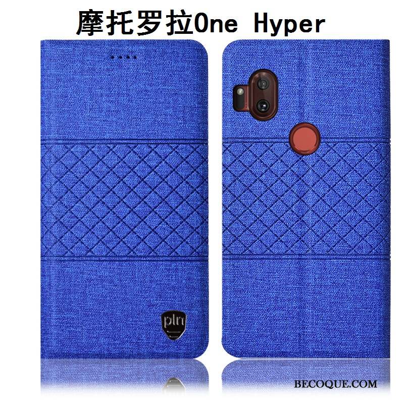 Motorola One Hyper Lin Protection Étui Coque De Téléphone Gris Incassable