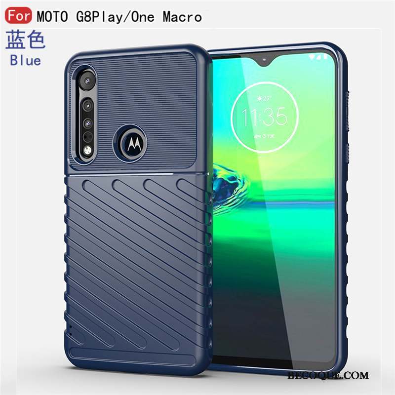 Motorola One Macro Coque Incassable Protection Silicone Business Noir Tout Compris