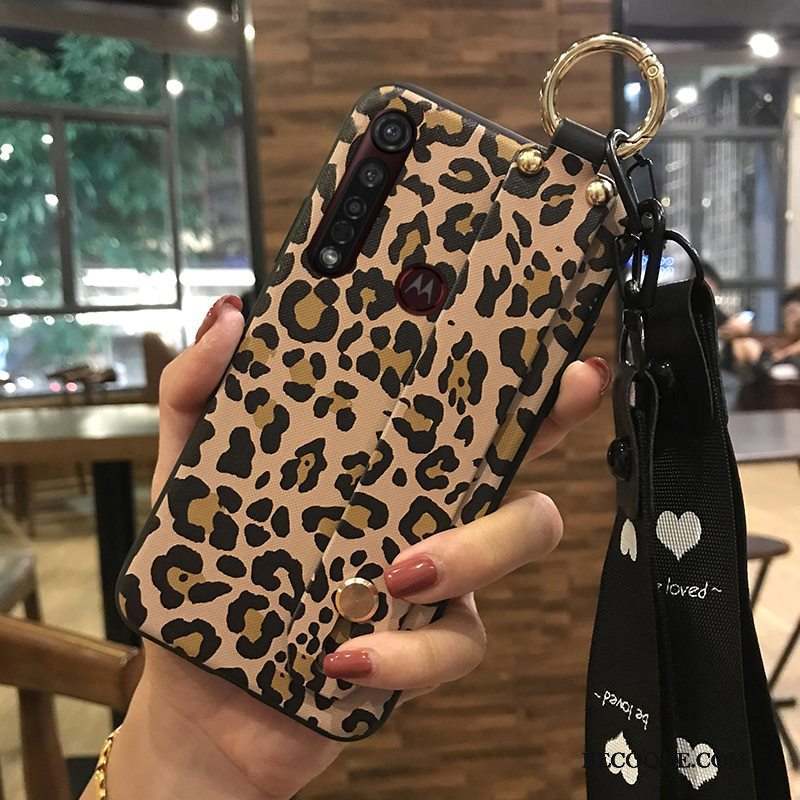 Motorola One Macro Fluide Doux Frais Coque De Téléphone Petit Fleur Ornements Suspendus