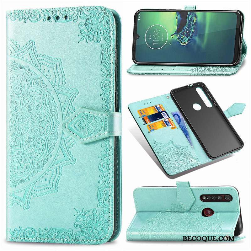 Motorola One Macro Noir Gaufrage Coque De Téléphone Pure Protection Housse