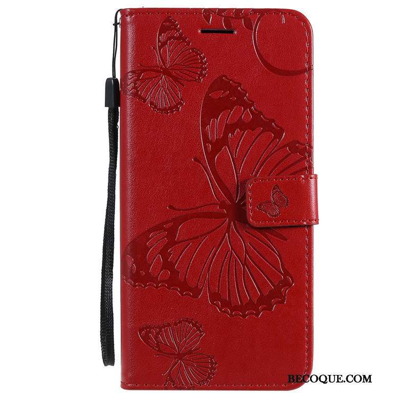 Motorola One Macro Tout Compris Coque De Téléphone Fleurs De Papillons Violet Housse Étui En Cuir