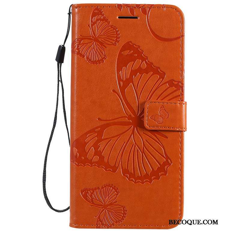 Motorola One Macro Tout Compris Coque De Téléphone Fleurs De Papillons Violet Housse Étui En Cuir