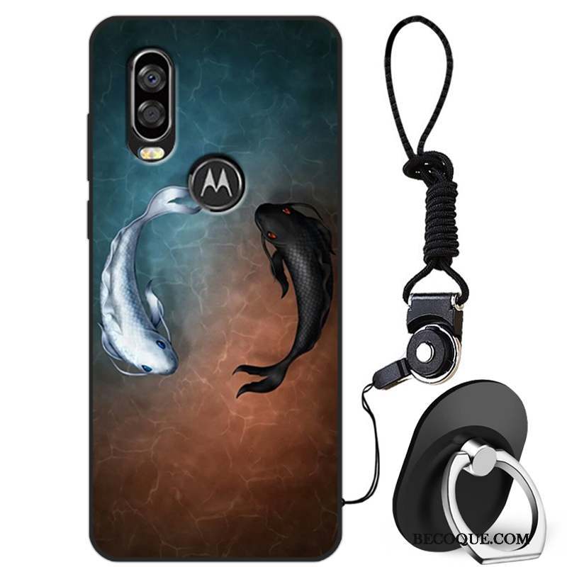 Motorola One Vision Mode Créatif Tout Compris Marque De Tendance Incassable Coque De Téléphone