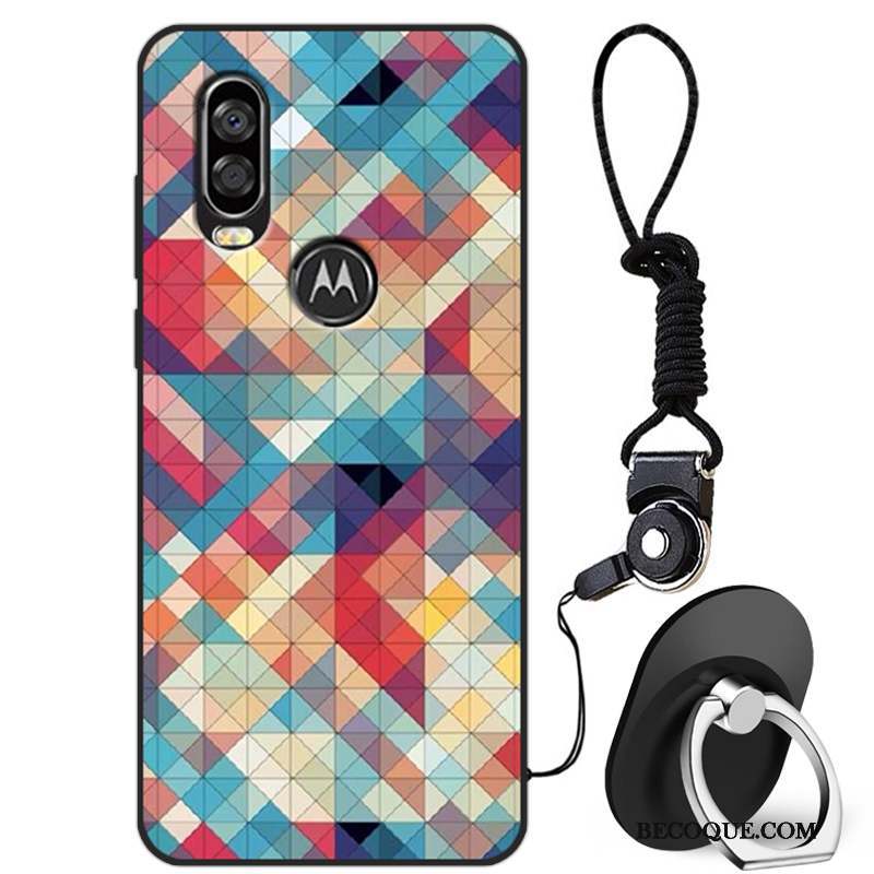 Motorola One Vision Mode Créatif Tout Compris Marque De Tendance Incassable Coque De Téléphone