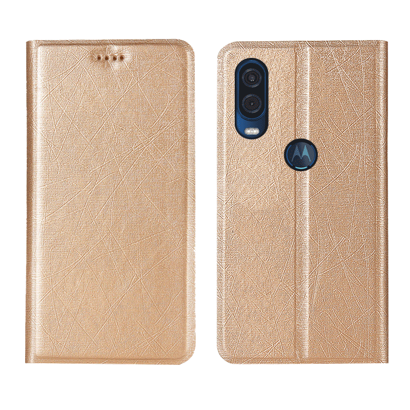 Motorola One Vision Protection Soie Rose Coque De Téléphone Étui Modèle Fleurie