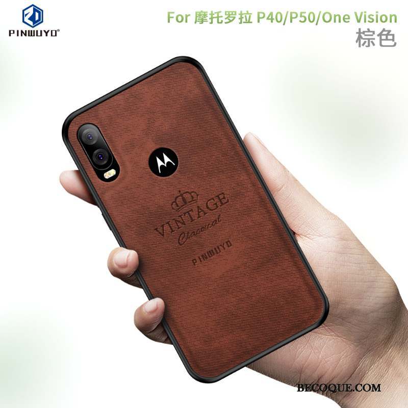 Motorola One Vision Protection Étui Bordure Téléphone Portable Coque De Téléphone