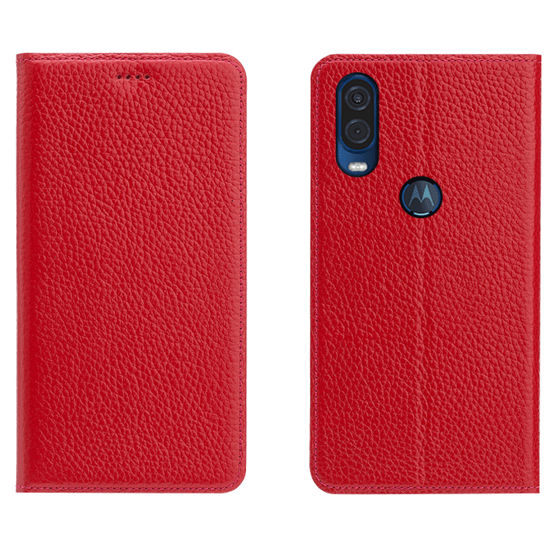 Motorola One Vision Tout Compris Coque De Téléphone Housse Litchi Étui Modèle Fleurie