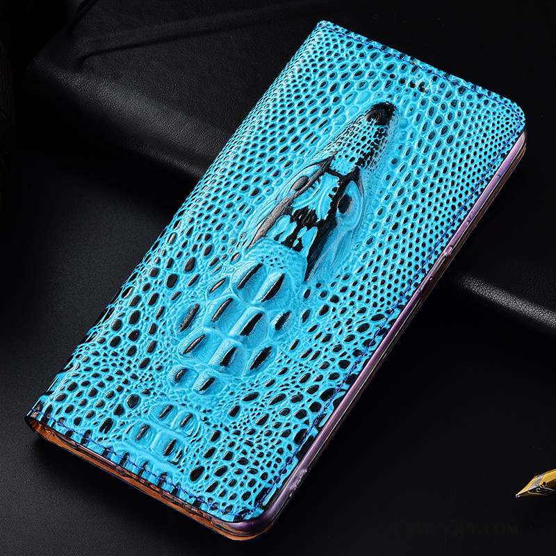 Motorola One Zoom Coque De Téléphone Étui Protection Cuir Véritable Incassable Crocodile