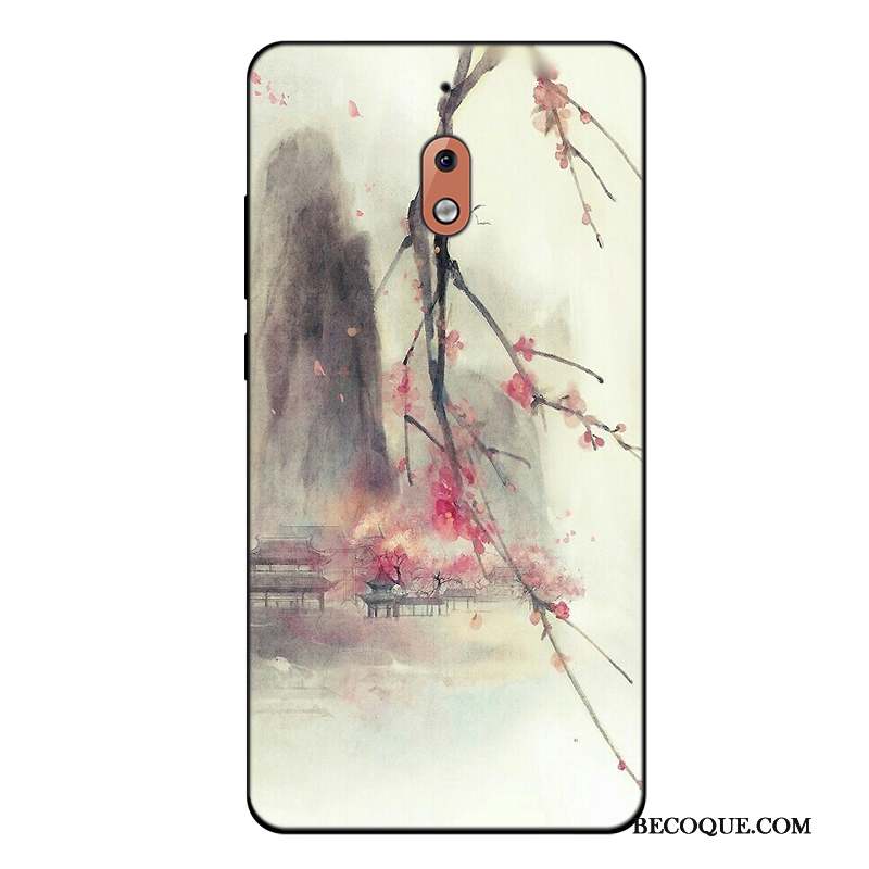 Nokia 2.1 Coque Étui Simple Art Tout Compris Fluide Doux