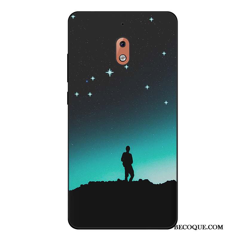 Nokia 2.1 Coque Étui Simple Art Tout Compris Fluide Doux