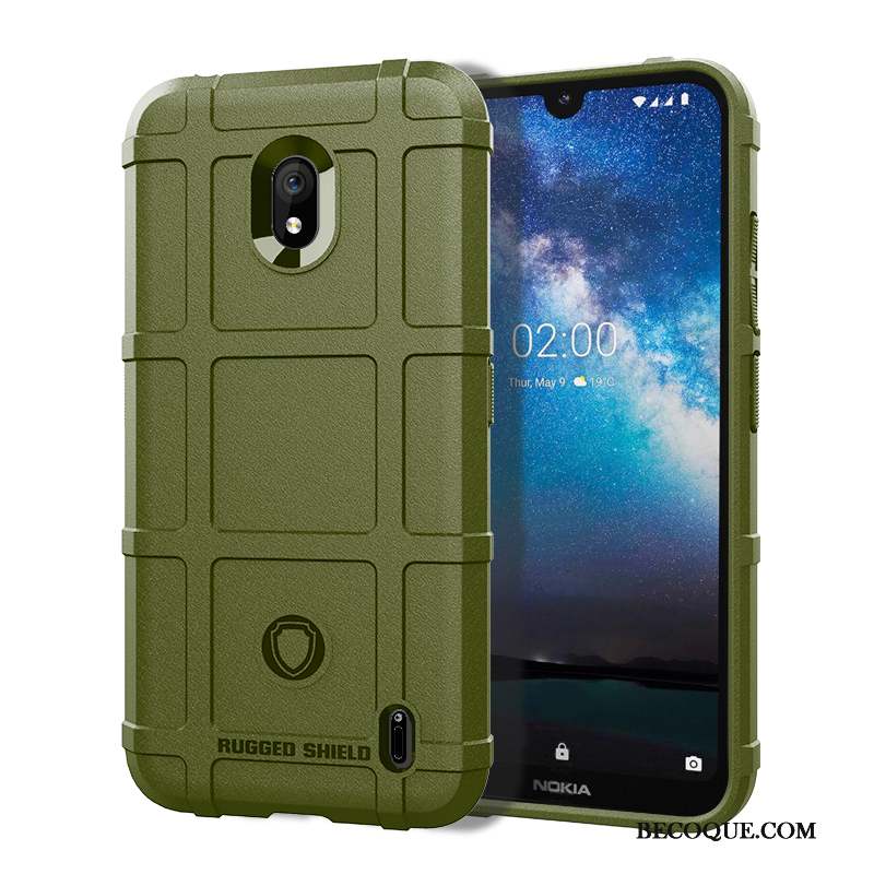 Nokia 2.2 Coque De Téléphone Silicone Noir Délavé En Daim Bordure Pu