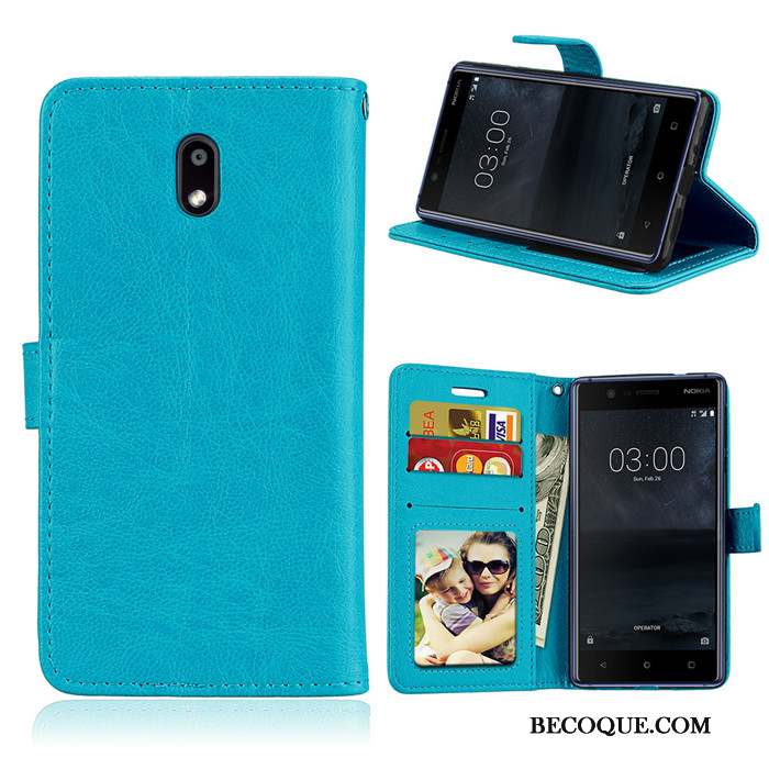 Nokia 2 Fluide Doux Coque De Téléphone Housse Bleu Clair Protection Silicone