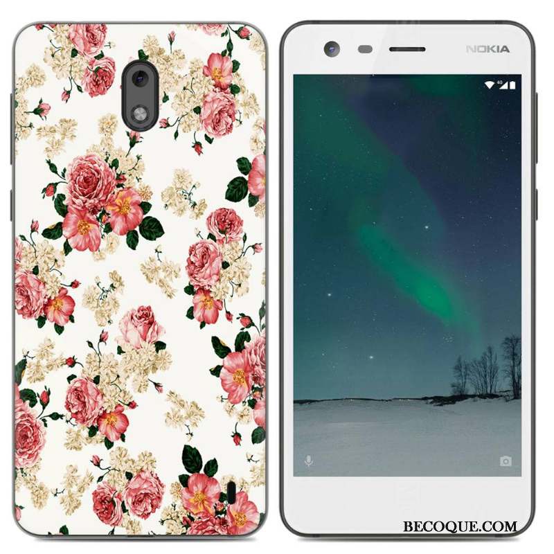 Nokia 2 Pu Coque Protection Rose De Téléphone Étui