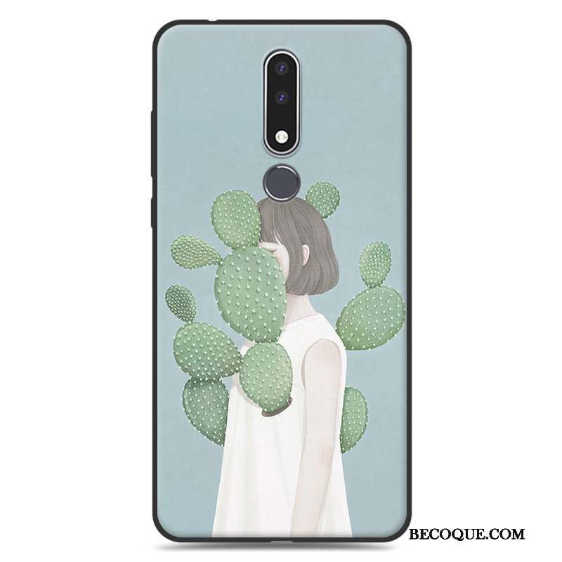 Nokia 3.1 Plus Art Protection Étui Tendance Fluide Doux Coque De Téléphone