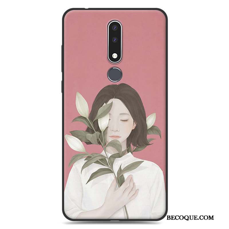 Nokia 3.1 Plus Art Protection Étui Tendance Fluide Doux Coque De Téléphone