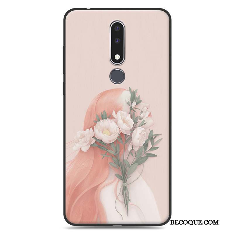 Nokia 3.1 Plus Art Protection Étui Tendance Fluide Doux Coque De Téléphone