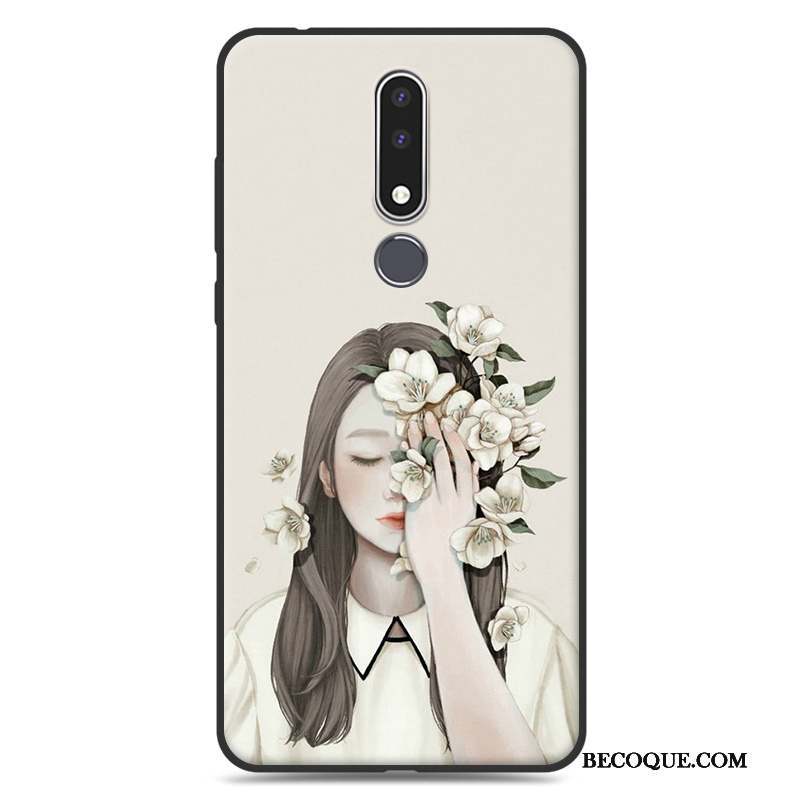 Nokia 3.1 Plus Art Protection Étui Tendance Fluide Doux Coque De Téléphone