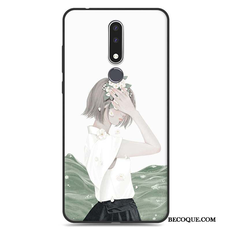 Nokia 3.1 Plus Art Protection Étui Tendance Fluide Doux Coque De Téléphone