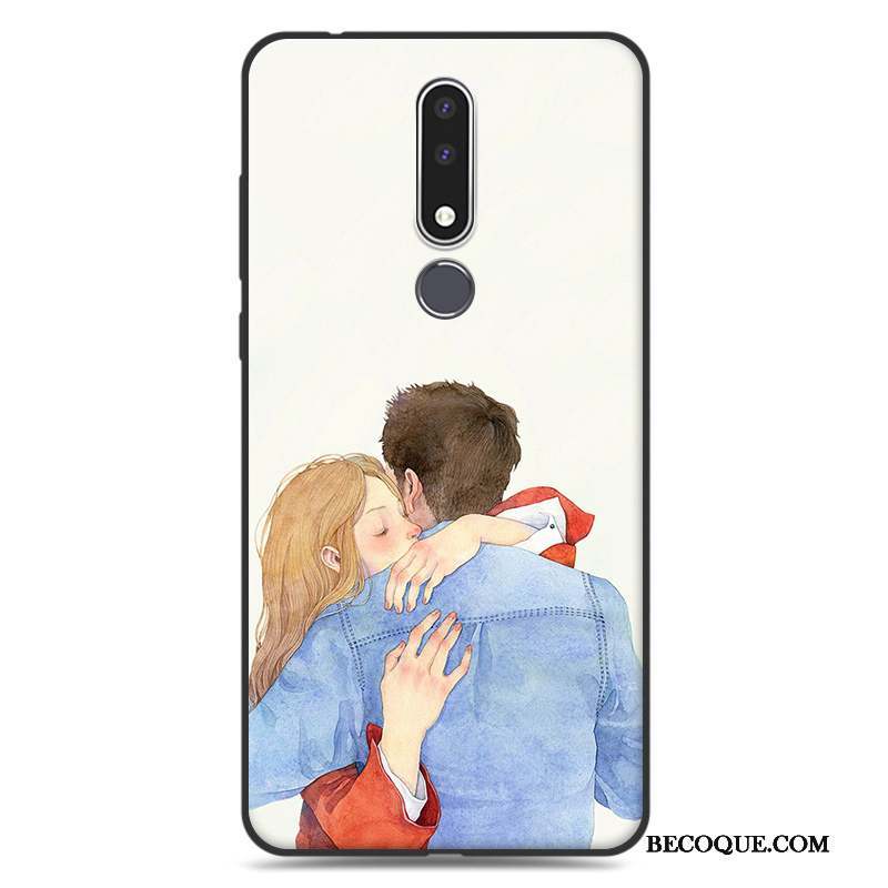 Nokia 3.1 Plus Art Protection Étui Tendance Fluide Doux Coque De Téléphone