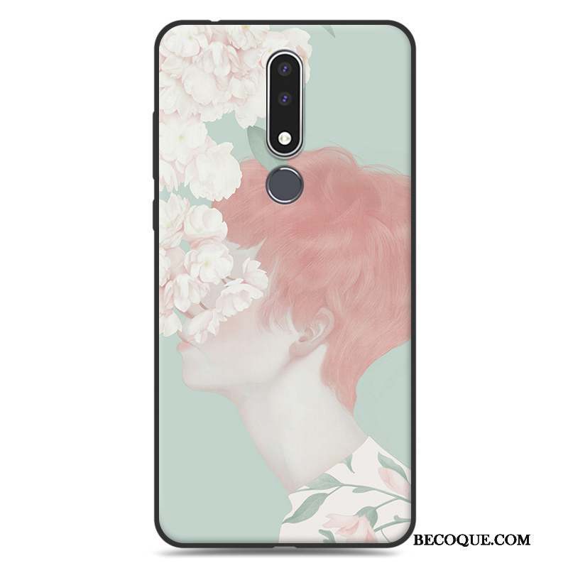 Nokia 3.1 Plus Art Protection Étui Tendance Fluide Doux Coque De Téléphone