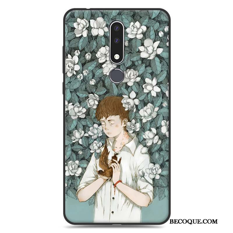 Nokia 3.1 Plus Art Protection Étui Tendance Fluide Doux Coque De Téléphone