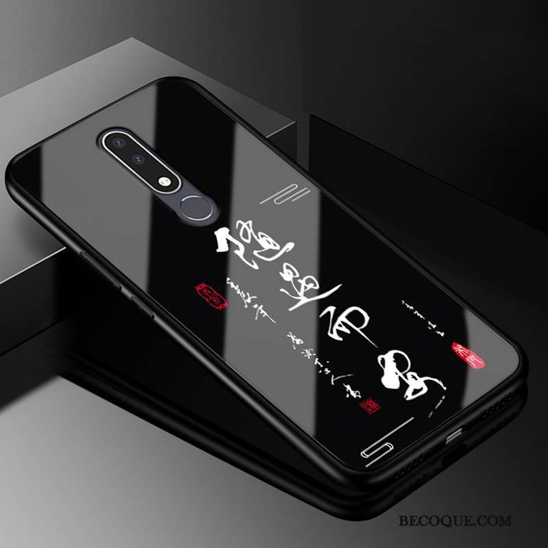 Nokia 3.1 Plus Coque De Téléphone Protection Étui Tout Compris Noir Mode