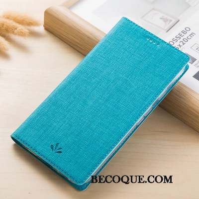 Nokia 3.1 Plus Coque Tissu Étui En Cuir Protection Carte Bleu Modèle Fleurie