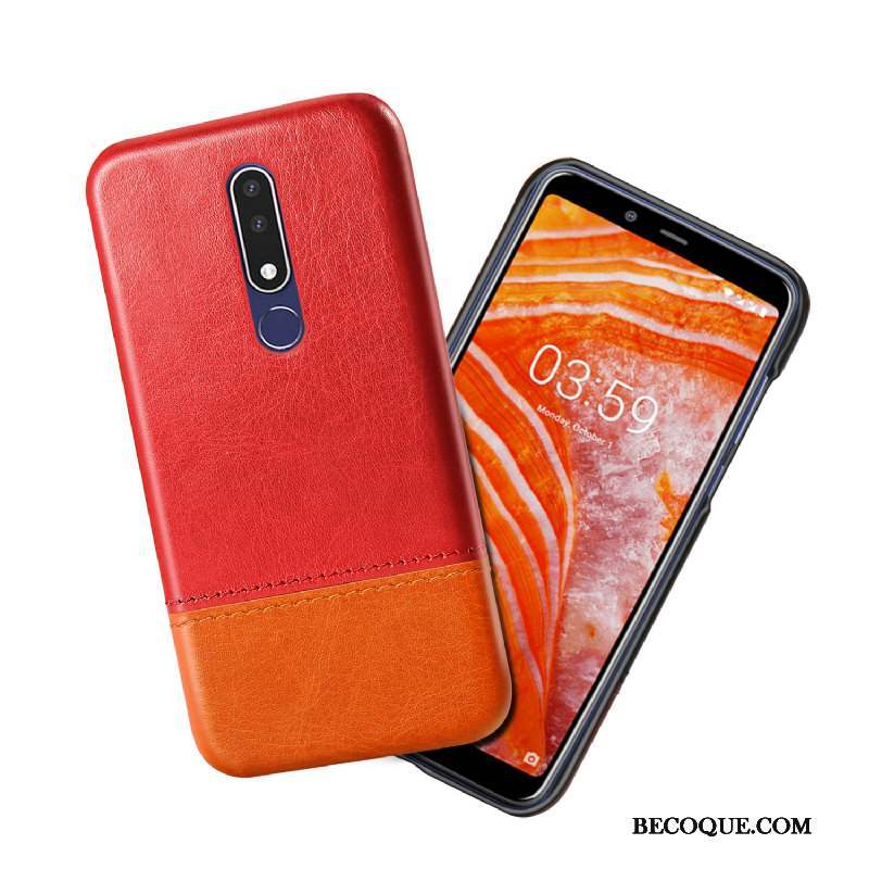 Nokia 3.1 Plus Cuir Coque De Téléphone Nouveau Qualité Protection Clair