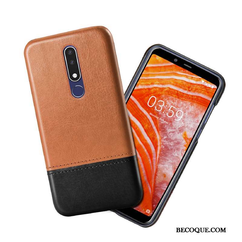 Nokia 3.1 Plus Cuir Coque De Téléphone Nouveau Qualité Protection Clair