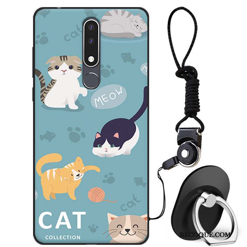 Nokia 3.1 Plus Dessin Animé Charmant Fluide Doux Coque Blanc Protection