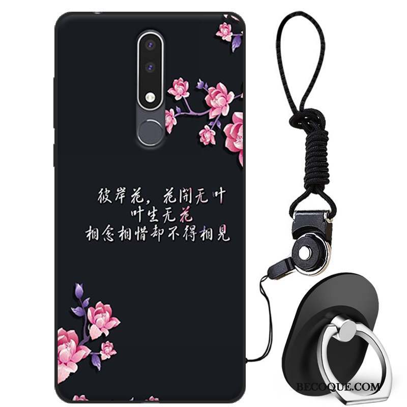 Nokia 3.1 Plus Dessin Animé Charmant Fluide Doux Coque Blanc Protection