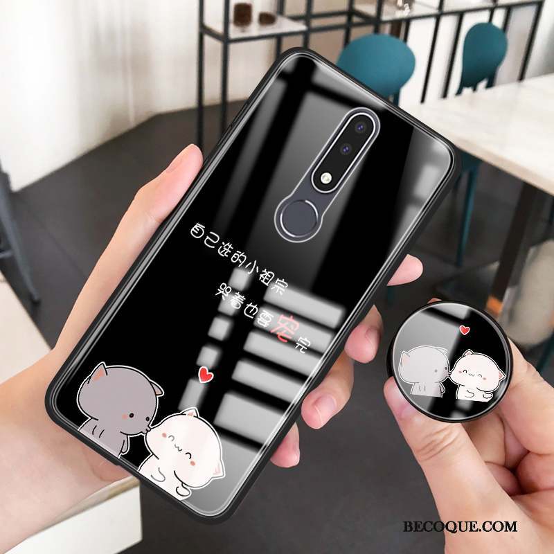 Nokia 3.1 Plus Dessin Animé Violet Fluide Doux Étui Coque De Téléphone Difficile