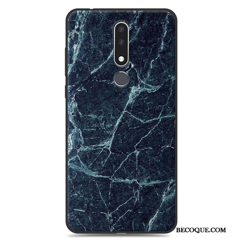 Nokia 3.1 Plus Incassable Coque De Téléphone Simple Fluide Doux Noir Silicone