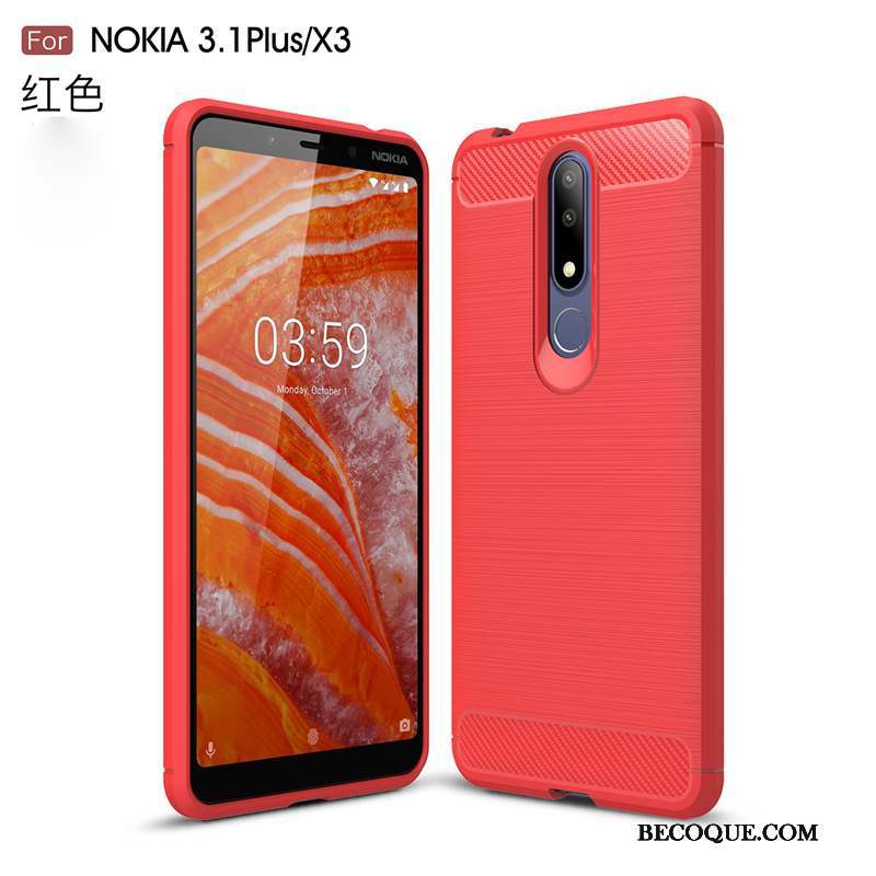 Nokia 3.1 Plus Modèle Fleurie Coque De Téléphone Tendance Étui Silicone Tout Compris