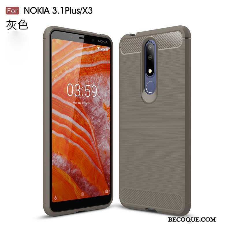 Nokia 3.1 Plus Modèle Fleurie Coque De Téléphone Tendance Étui Silicone Tout Compris