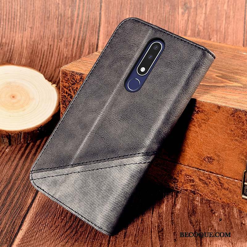 Nokia 3.1 Plus Épissure Téléphone Portable Clamshell Carte Coque Support