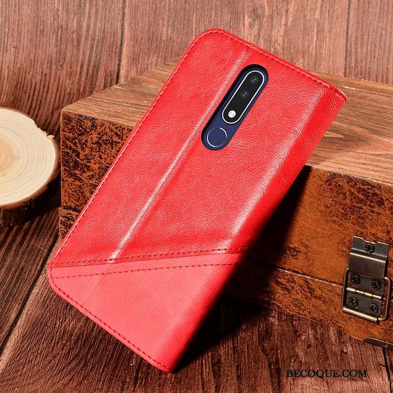 Nokia 3.1 Plus Épissure Téléphone Portable Clamshell Carte Coque Support