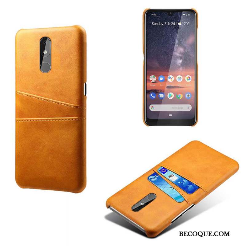 Nokia 3.2 Carte Portefeuille Étui En Cuir Coque De Téléphone Modèle Fleurie Protection