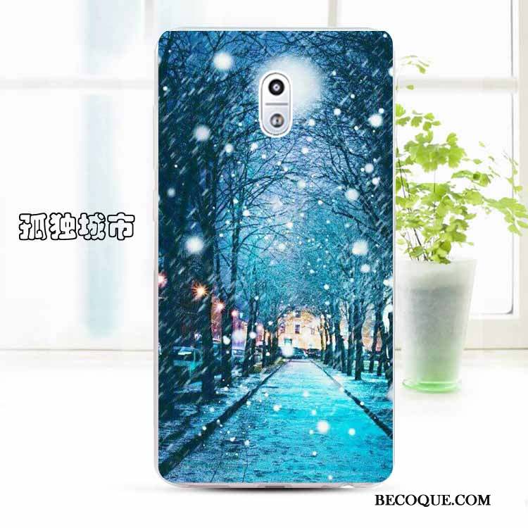 Nokia 3 Coque Personnalisé Bleu Clair Protection Tendance Étui Silicone