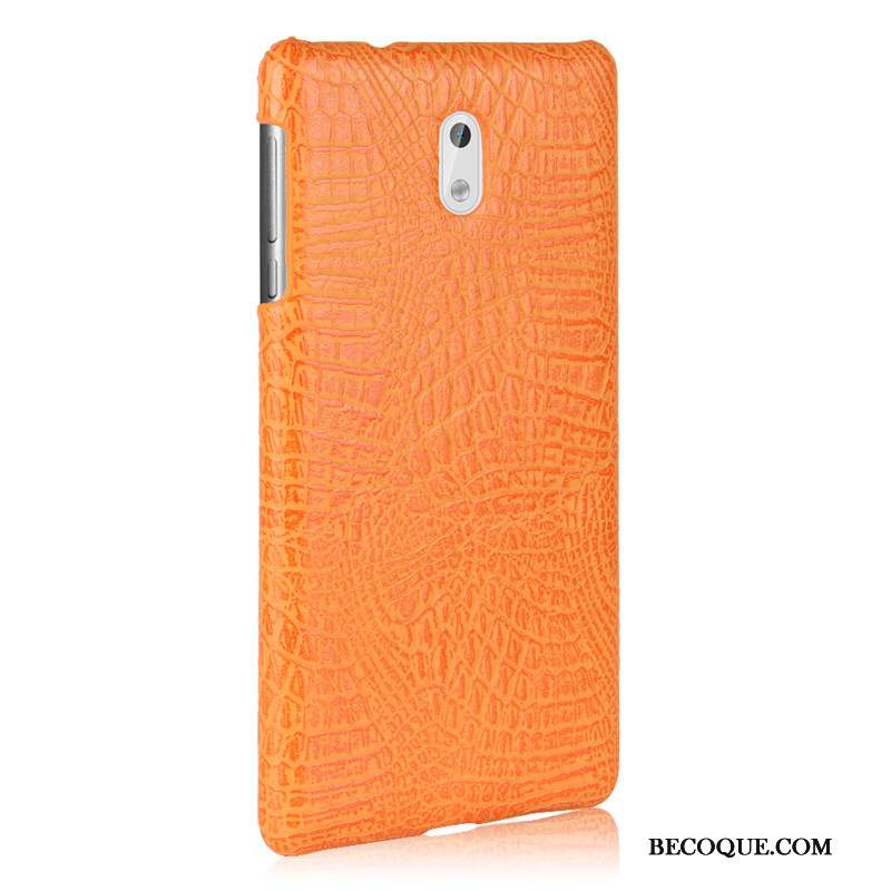 Nokia 3 Coque Rouge Protection Étui Incassable Créatif Crocodile Modèle