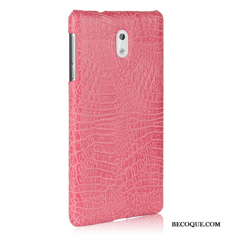 Nokia 3 Coque Rouge Protection Étui Incassable Créatif Crocodile Modèle