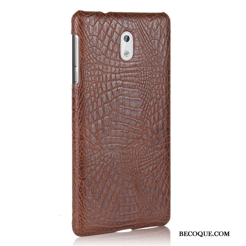 Nokia 3 Coque Rouge Protection Étui Incassable Créatif Crocodile Modèle