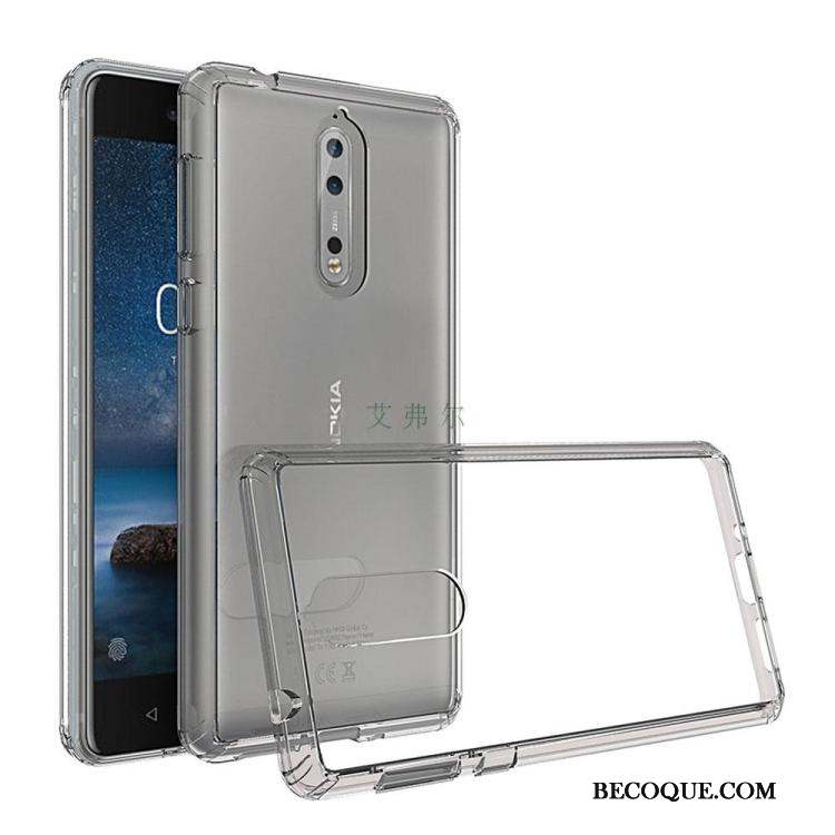 Nokia 3 Incassable Noir Coque De Téléphone Étui Fluide Doux Transparent