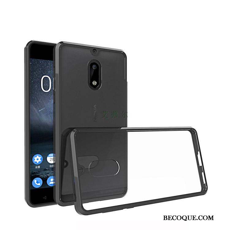 Nokia 3 Incassable Noir Coque De Téléphone Étui Fluide Doux Transparent