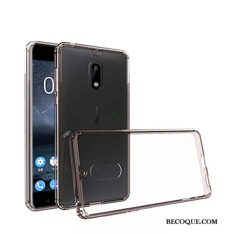 Nokia 3 Incassable Noir Coque De Téléphone Étui Fluide Doux Transparent