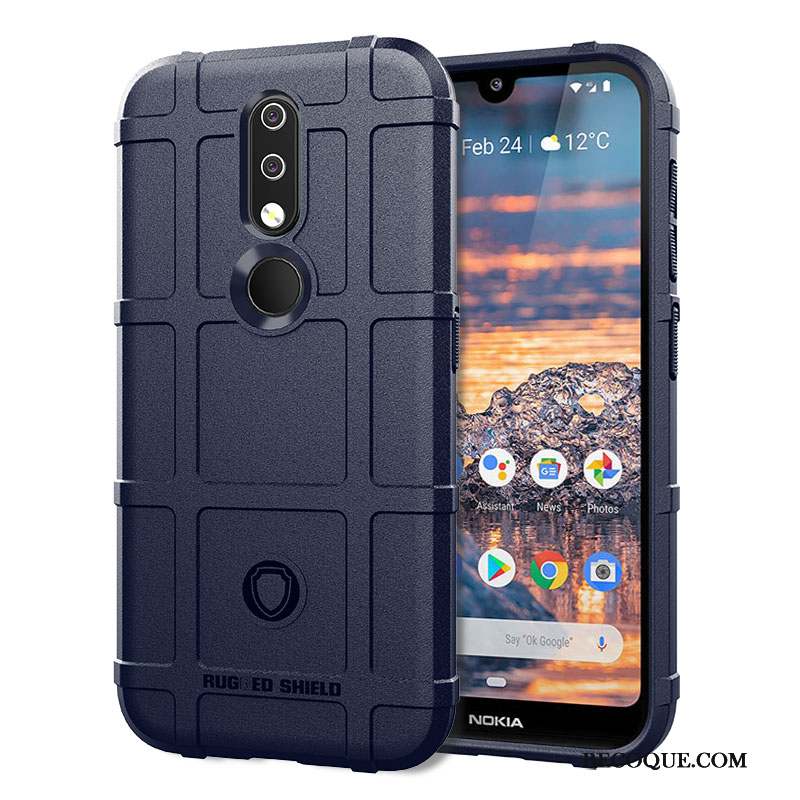 Nokia 4.2 Antidérapant Coque Fluide Doux Étui Marque De Tendance Silicone