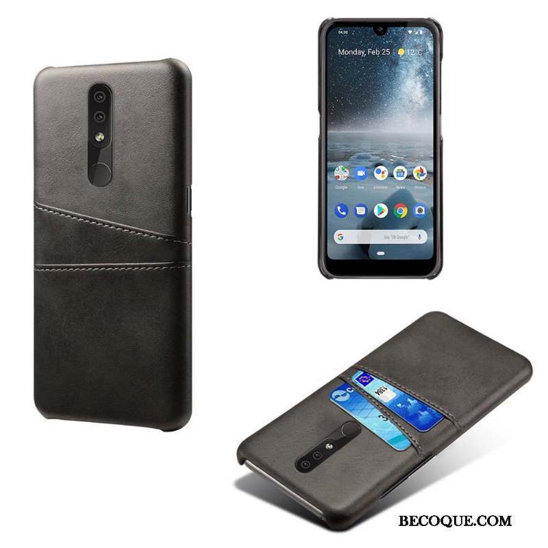 Nokia 4.2 Coque De Téléphone Étui Étui En Cuir Protection Jaune Carte