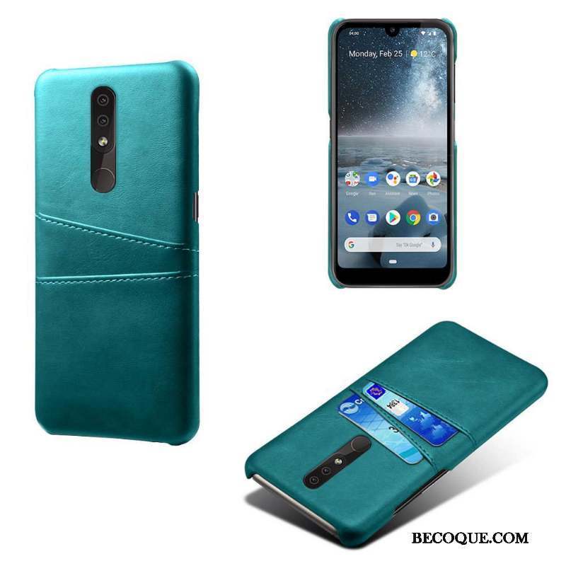 Nokia 4.2 Coque De Téléphone Étui Étui En Cuir Protection Jaune Carte