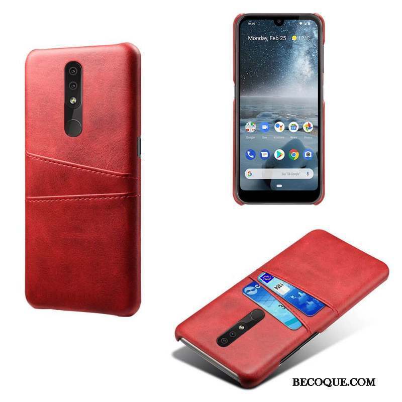 Nokia 4.2 Coque De Téléphone Étui Étui En Cuir Protection Jaune Carte